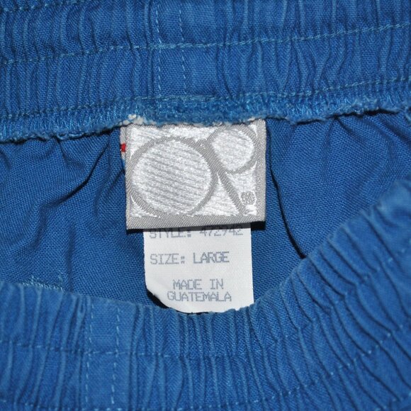Vintage Ocean Pacific Shorts Boys Size Large Retro Surf Blue & Geometric Shorts - Picture 3 of 11